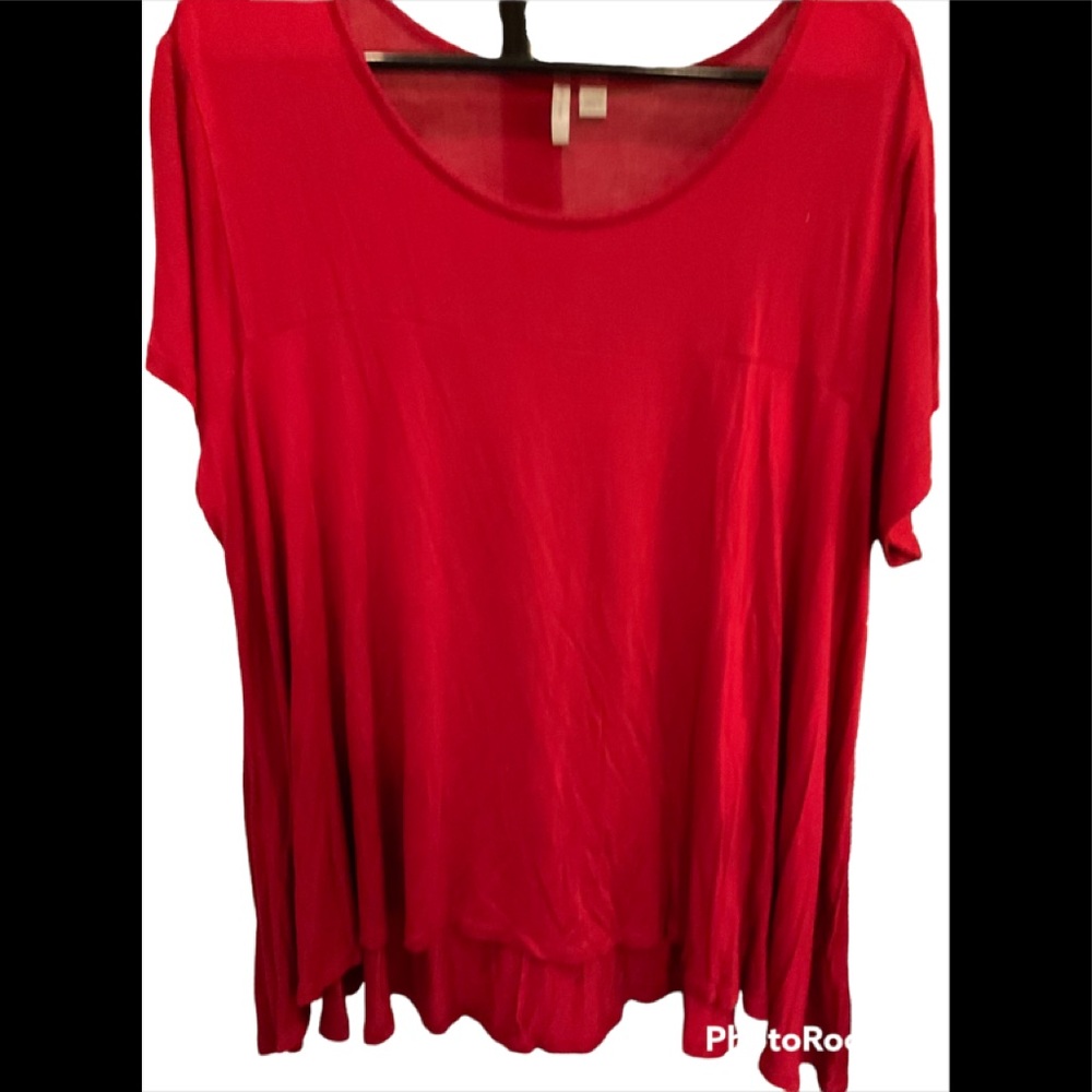 Cato red short sleeve shirt
